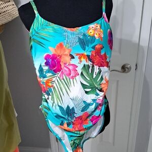 La Blanca Tropical Floral One Piece Swimsuit - Multicolor